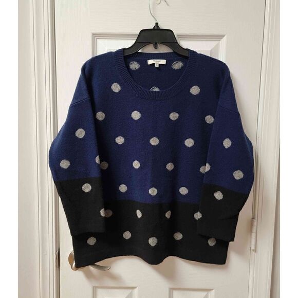 Madewell Merino Wool Polka Dot Sweater S - Picture 2 of 8
